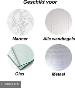 Doucherek Zonder Boren - RVS - Zelfklevend Doucherekje - Hangend – Hoek – Inclusief 2 Muurstickers -Badkamerartikelen Winkel 1015x1200 1