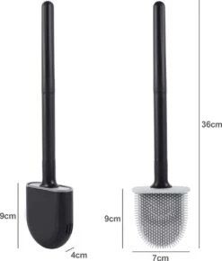 WC Borstel – Siliconen – Zwart – WC Borstel Met Houder – Vrijstaand – Hangend – WC Borstel En Houder – WC Borstel Zwart -Badkamerartikelen Winkel 1022x1200 2