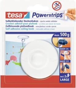 Tesa Powerstrips Plafondhaak - Wit -Badkamerartikelen Winkel 1040x1200 1