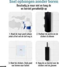 Mmoods WC Borstel Met Houder Hangend Zwart - Toiletborstel Siliconen Industrieel Design -Badkamerartikelen Winkel 1050x1200 1