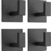 Stål Handdoekhaakjes Zelfklevend Zwart - Vierkant - 4 Stuks -Badkamerartikelen Winkel 1088x1200