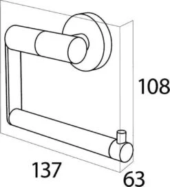 Tiger Boston - Toiletrolhouder Zonder Klep - RVS Geborsteld -Badkamerartikelen Winkel 1089x1200