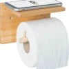 JoFlow® Toiletrolhouder Met Plankje | Wc Rolhouder Staand | Bamboe Badkamer Accessoires | Montage Met Schroeven En/of 3M Plakstrips 2 JoFlow® Toiletrolhouder Met Plankje | Wc Rolhouder Staand | Bamboe Badkamer Accessoires | Montage Met Schroeven En/of 3M Plakstrips -Badkamerartikelen Winkel 1103x1200