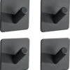 4x Handdoekhaakjes (Zelfklevend) Van RVS Zwart – Zelfklevende Haakjes – Wandhaak – Handdoekhouder – Ophanghaken Voor Keuken Of Badkamer -Badkamerartikelen Winkel 1117x1200 1