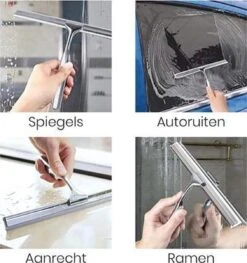 Aquafy Raamwisser RVS - Incl. Douchespons - Douchetrekker Voor Badkamer - Raamwisser Douche - Douchewisser RVS - Luxe Trekker Met Ophanghaak -Badkamerartikelen Winkel 1129x1200 1