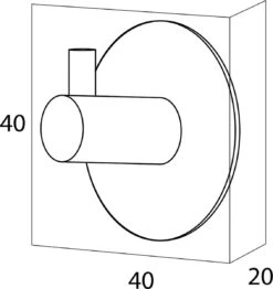 Tiger - Handdoekhaak Rhino - RVS Geborsteld -Badkamerartikelen Winkel 1131x1200
