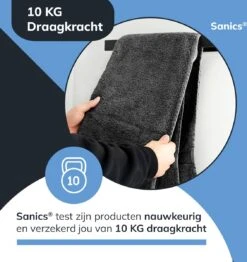 Sanics Handdoekrek Zwart 40 CM – Badkamer Of Keuken – Handdoekstang Zelfklevend – Handdoekhouder -Badkamerartikelen Winkel 1132x1200 1