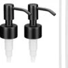 Navaris Roestvrijstalen Zeepdispenserkop Set X2 - Opschroefbare Pompkop Voor Flessen - 26-28 Mm Mondstuk Voor Vloeistof, Lotion - Zwart 1 Navaris Roestvrijstalen Zeepdispenserkop Set X2 - Opschroefbare Pompkop Voor Flessen - 26-28 Mm Mondstuk Voor Vloeistof, Lotion - Zwart -Badkamerartikelen Winkel 1132x1200 5