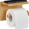 Relaxdays Toiletrolhouder Met Plankje - Wc-rolhouder Bamboe - Rolhouder Toilet - Hout 2 Relaxdays Toiletrolhouder Met Plankje - Wc-rolhouder Bamboe - Rolhouder Toilet - Hout -Badkamerartikelen Winkel 1134x1200