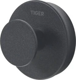 Tiger Urban - Handdoekhaak - 2 Stuks - Zwart - ø 5 Cm - Inclusief 4 Decorringen - Zelfklevend -Badkamerartikelen Winkel 1138x1200