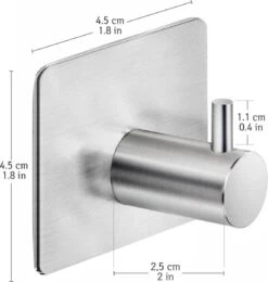 Tatkraft George Heavy Duty Zelfklevende Wandhaakjes - RVS Handdoekhouder Haak - Muur Ophang Zelfklevend Muurhaak Ophanghaakjes - Handdoekklem Keuken Ophanghaak Zonder Boren - Wand Theedoek / Handdoek Houder - Universeel Gebruik - Set Van 4 Stuks -Badkamerartikelen Winkel 1142x1200 2