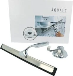 Aquafy Raamwisser RVS - Incl. Douchespons - Douchetrekker Voor Badkamer - Raamwisser Douche - Douchewisser RVS - Luxe Trekker Met Ophanghaak -Badkamerartikelen Winkel 1155x1200 2