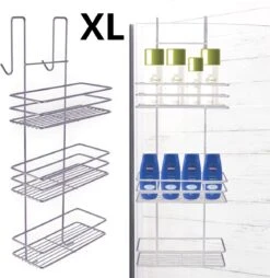 Ball Design Chroom Doucherek-3 Laags-hangend-Doucherek Zonder Boren