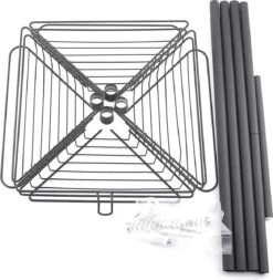 Merkloos Telescopisch Doucherek Zwart Voor Shampoo Staand Zonder Boren Shower Shelf Without Drilling Metal -Badkamerartikelen Winkel 1170x1200 5