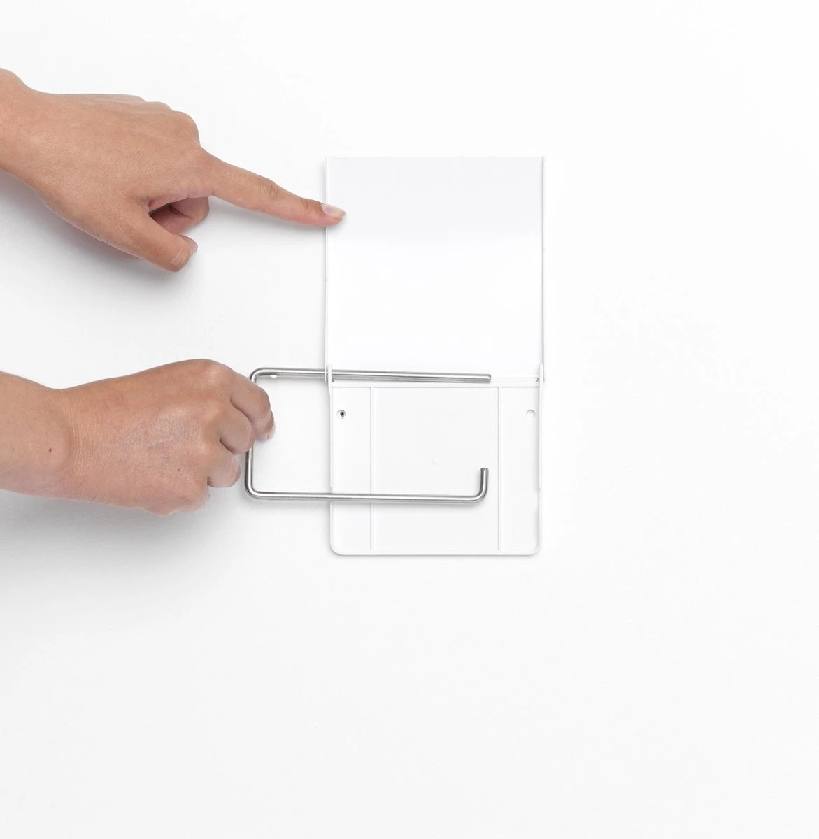 Brabantia ReNew WC Rolhouder - Met Klep - White 11 Brabantia ReNew WC Rolhouder - Met Klep - White - Afbeelding 9