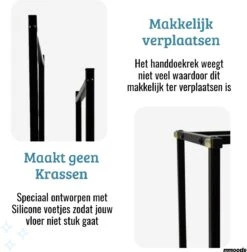 Mmoods XL Handdoekrek 2 Baren Badkamer Zwart - 25 X 50 X 86 Cm - Handdoekenrek Staand Keuken - Handdoekhouder Vrijstaand 2 Dragers 12 Mmoods XL Handdoekrek 2 Baren Badkamer Zwart - 25 X 50 X 86 Cm - Handdoekenrek Staand Keuken - Handdoekhouder Vrijstaand 2 Dragers -Badkamerartikelen Winkel 1176x1200 1