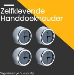 Merkloos 4x Zelfklevende Handdoek Houder Set - Kindvriendelijk - Anti-Stoot Ophang Haak Zonder Boren - Handdoekhaak - Chrome - Kliksysteem Theedoek - Handdoekklem -Badkamerartikelen Winkel 1182x1200 3