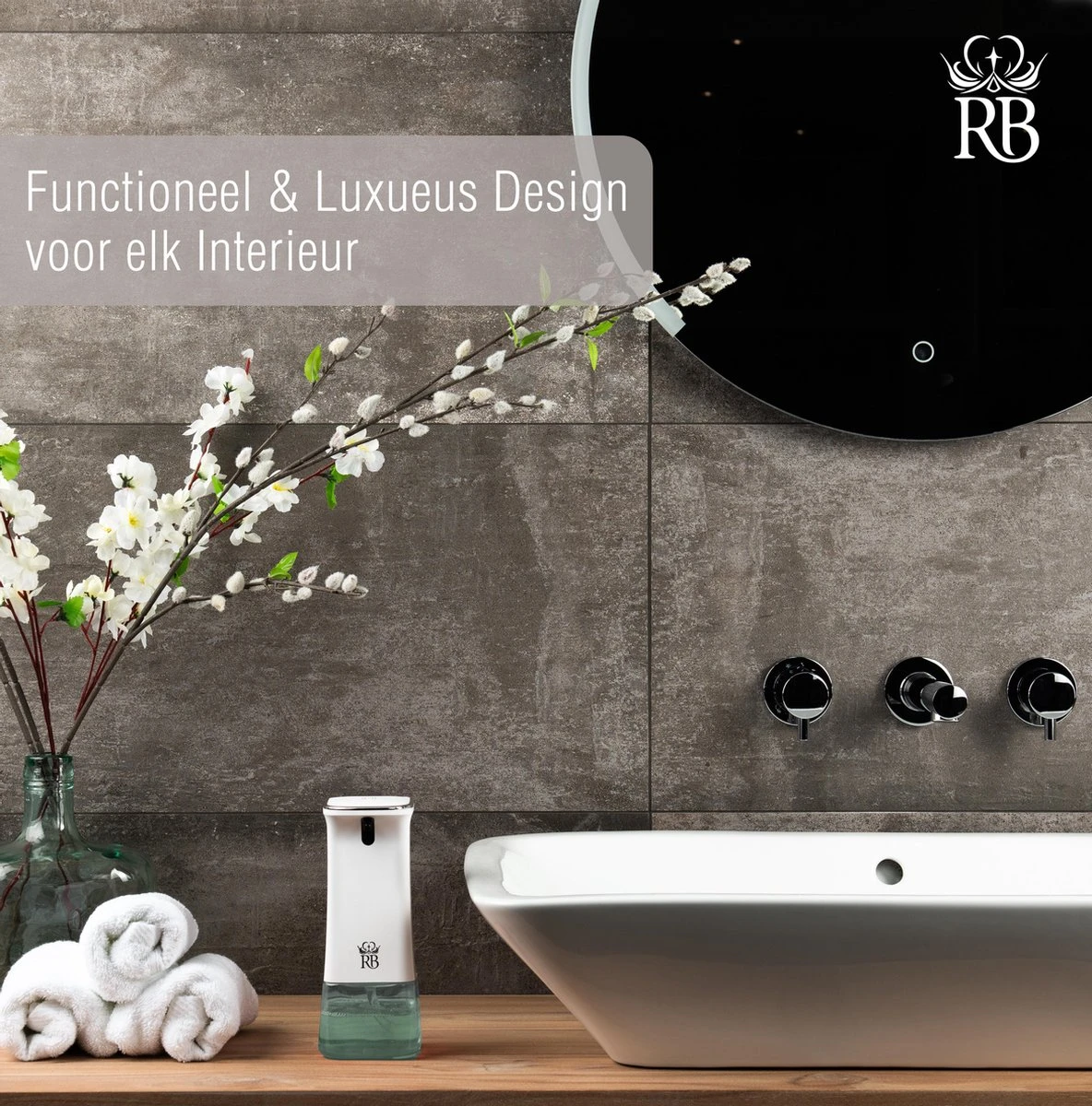 Royal Belinda Automatische Zeepdispenser - 280 ML Schuimdispenser Met Sensor - Wandmontage - No Touch - Zeeppompje - Wit 6 Royal Belinda Automatische Zeepdispenser - 280 ML Schuimdispenser Met Sensor - Wandmontage - No Touch - Zeeppompje - Wit - Afbeelding 4