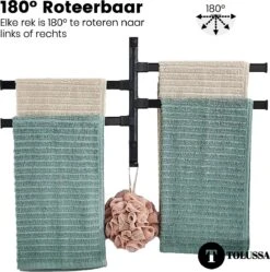Tolussa Handdoekrek Badkamer Zwart - 30 CM - Handdoekhouder Zwart - Handdoekenrek Badkamer - Draaibaar 18 Tolussa Handdoekrek Badkamer Zwart - 30 CM - Handdoekhouder Zwart - Handdoekenrek Badkamer - Draaibaar -Badkamerartikelen Winkel 1189x1200 3