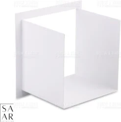 SAAR -Inbouw Toilet Reserve Rolhouder RVS - Met - MAT WIT - Inzetstuk , (uitneembaar) -72 X 20 X 13 Cm - Inbouwdiepte 12 Cm -Badkamerartikelen Winkel 1193x1200 1