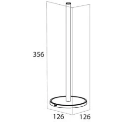 Tiger Tune - Reserverolhouder Vrijstaand - Messing Geborsteld / Zwart -Badkamerartikelen Winkel 1196x1200 14