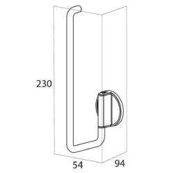 Tiger Tune - Reserverolhouder - Messing Geborsteld / Zwart -Badkamerartikelen Winkel 1196x1200 15