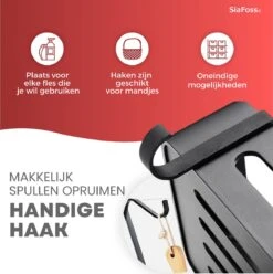 SIAFOSS Doucherek Zonder Boren Doucherek Hangend - 100% Stevig - 100% RVS - Hangend Badkamerrekje - Doucherek Aan Douchewand - Badkamer Accessoires - RVS Zwart - 2 Laags - Douchemand 21 SIAFOSS Doucherek Zonder Boren Doucherek Hangend - 100% Stevig - 100% RVS - Hangend Badkamerrekje - Doucherek Aan Douchewand - Badkamer Accessoires - RVS Zwart - 2 Laags - Douchemand -Badkamerartikelen Winkel 1197x1200 11