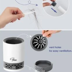 Fleau Luxe WC Borstel Met Houder - Siliconen Toiletborstel - Hygiënisch & Antibacterieel - Vrijstaand Of Hangend - Wit -Badkamerartikelen Winkel 1198x1200 13