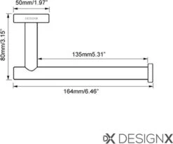 DesignX Toiletrolhouder Zwart - WC Rolhouder - Matte - Papier - Houder - Incl. Schroeven 23 DesignX Toiletrolhouder Zwart - WC Rolhouder - Matte - Papier - Houder - Incl. Schroeven -Badkamerartikelen Winkel 1200x1000 1