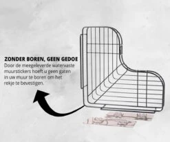 HouseLife™ Doucherek Zonder Boren - Zwart - Zelfklevend - Douchemand - Badkamer Doucherek – 30 Cm - Incl. 2 Sterke Muurstickers 13 HouseLife™ Doucherek Zonder Boren - Zwart - Zelfklevend - Douchemand - Badkamer Doucherek – 30 Cm - Incl. 2 Sterke Muurstickers -Badkamerartikelen Winkel 1200x1000 7