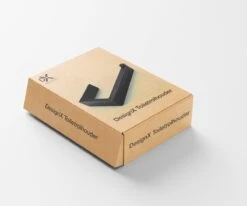 DesignX 3M™ Toiletrolhouder Zonder Boren Zwart Zelfklevend - WC Rolhouder - Matte - Papier - Houder - Incl. 3M Plakstrip -Badkamerartikelen Winkel 1200x1003