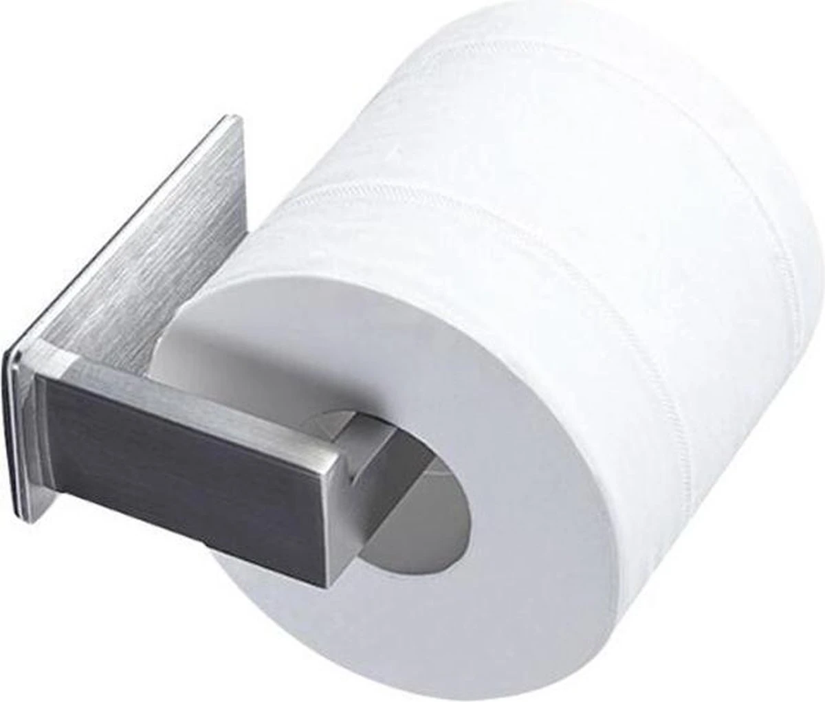 Merkloos Moderne En Stijlvolle Toiletrolhouder Zonder Boren - Zelfklevend - RVS - Met 3M Plakstrip - WC Rolhouder Roestvrij Staal - Vrijstaand 4 Merkloos Moderne En Stijlvolle Toiletrolhouder Zonder Boren - Zelfklevend - RVS - Met 3M Plakstrip - WC Rolhouder Roestvrij Staal - Vrijstaand - Afbeelding 2