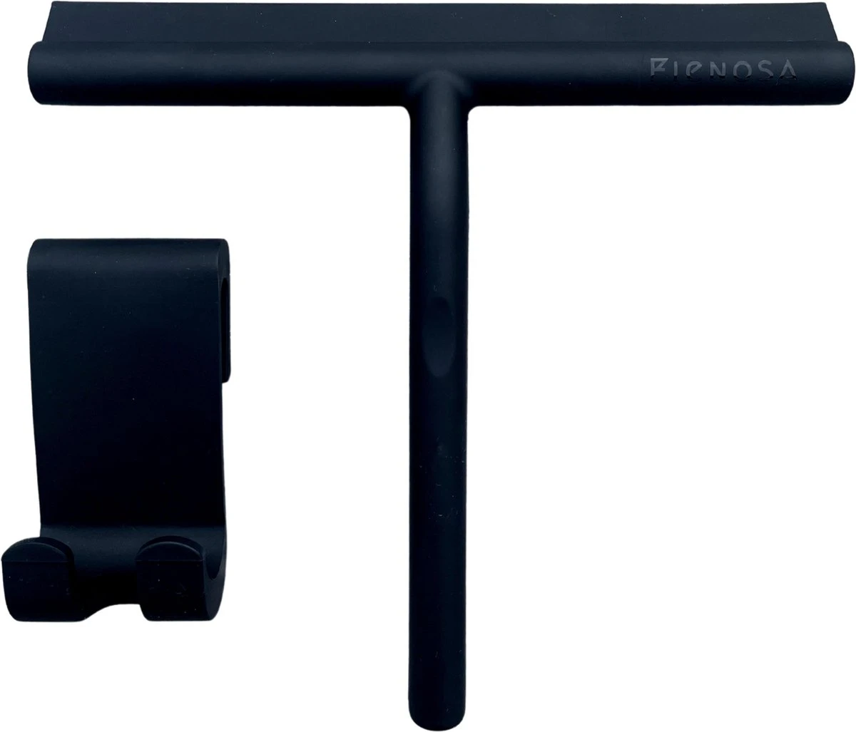 Fienosa Douchewisser Anti Kras Siliconen - Zachte Glashaak - Zwart 4 Fienosa Douchewisser Anti Kras Siliconen - Zachte Glashaak - Zwart - Afbeelding 2