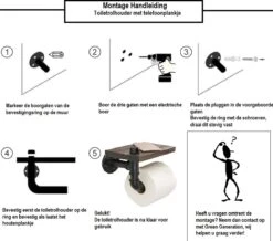 Merkloos Toiletrolhouder Met Telefoonplankje – Plankje - Toiletpapier - Zwart - WC Rolhouder – Badkamer Accesoires – Telefoonhouder -Badkamerartikelen Winkel 1200x1060 1