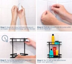 Merkloos Zelfklevend Doucherek 2 Laags - Ophangbaar Hoek Badrek Met Zuignap - Hangend Badkamer Rekje - Douchemandje - Geschikt Voor Muur/Wand Bevestiging - Ophangen Zonder Boren En Schroeven - Roestvrij - Mat Zwart 11 Merkloos Zelfklevend Doucherek 2 Laags - Ophangbaar Hoek Badrek Met Zuignap - Hangend Badkamer Rekje - Douchemandje - Geschikt Voor Muur/Wand Bevestiging - Ophangen Zonder Boren En Schroeven - Roestvrij - Mat Zwart -Badkamerartikelen Winkel 1200x1061 1