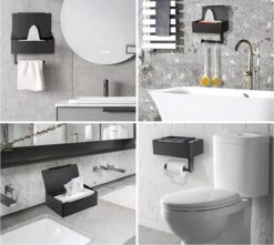 SHATY® WC Rolhouder - Toiletrolhouder - Opbergvak - Bakje - Plankje - Zonder Boren- WC Papier Houder - Toilet Papier Houder - Zwart - Badkameraccessoire - Toiletaccessoire - Inclusief Handoekhaak 17 SHATY® WC Rolhouder - Toiletrolhouder - Opbergvak - Bakje - Plankje - Zonder Boren- WC Papier Houder - Toilet Papier Houder - Zwart - Badkameraccessoire - Toiletaccessoire - Inclusief Handoekhaak -Badkamerartikelen Winkel 1200x1073 1