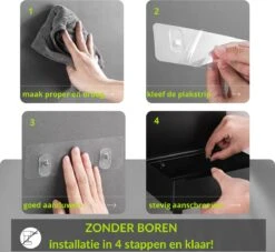1FORME | Toiletrolhouder | WC-rolhouder | Met Plankje / Plateau | Met Opbergvak Vochtige Doekjes | RVS Zwart | Met Of Zonder Boren | -Badkamerartikelen Winkel 1200x1105 1