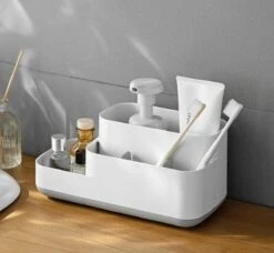 Tandenborstelhouder Badkamer – Elektrische Tandenborstel Houder - Tandenborstel - Make Up Organizer - Desk Organizer - Bureau Organizer - Opbergbox - Wit -Badkamerartikelen Winkel 1200x1108 6