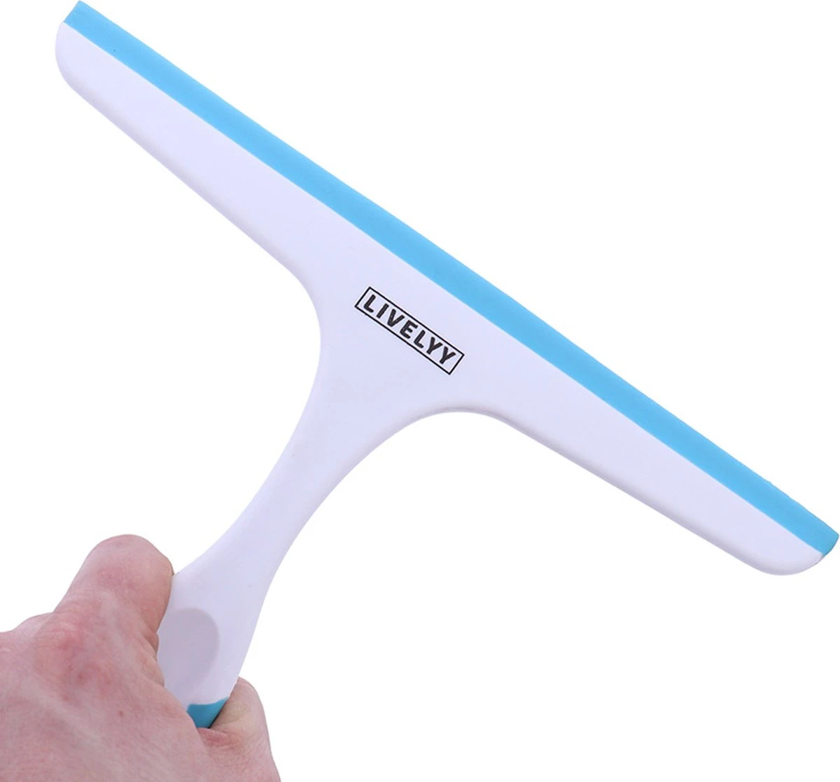 LIVELYY - Professionele Douchewisser - Raamwisser - Douche Trekker - Douchewissers - Aqua Blauw 7 LIVELYY - Professionele Douchewisser - Raamwisser - Douche Trekker - Douchewissers - Aqua Blauw - Afbeelding 5