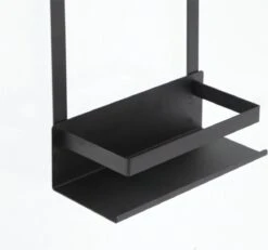 VDN Stainless Doucherek Zonder Boren - Doucherek Hangend - Doucherek Zwart - RVS - Doucherek Aan Douchewand - 2 Laags -Badkamerartikelen Winkel 1200x1120 8