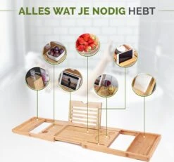 Krexs - Badplank – Badbrug - Badplank Voor In Bad – Badrekje - Badtafel - Badkuip Plank - Bamboe Badplank -Badkamerartikelen Winkel 1200x1123 1