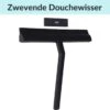 Douchewisser Zwart Met Magneetstrip - Badkamer Accessoires - Raamwisser - Trekker Douche - Silicone - 21cm X 20cm -Badkamerartikelen Winkel 1200x1127 1