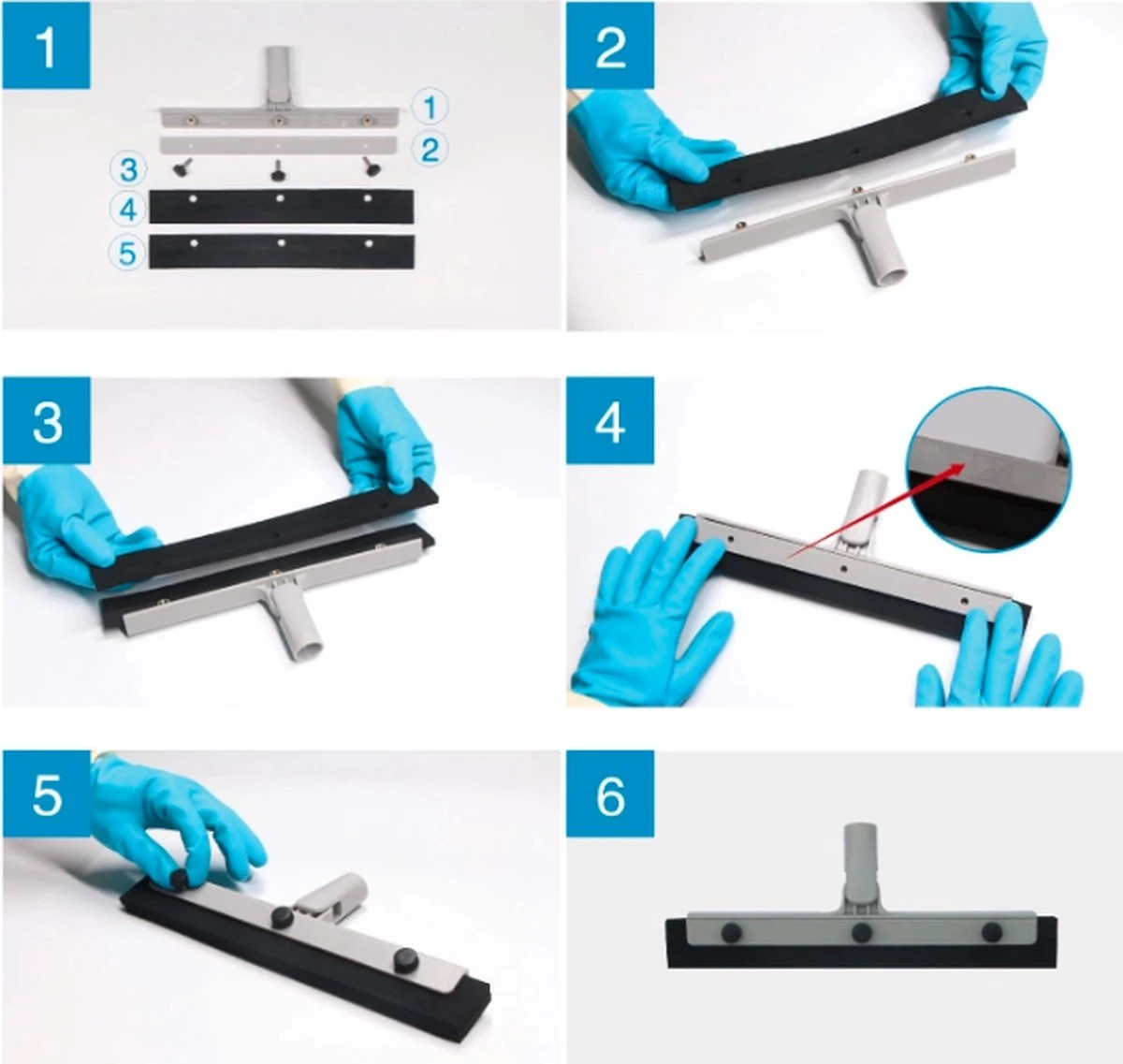 Chaton® Vloertrekker Lang Met Ophangsysteem - Afdraaibare Wisser - Douchewisser - Trekker Douche - Vloerwisser - Uitschuifbaar 70cm Tot 125cm 12 Chaton® Vloertrekker Lang Met Ophangsysteem - Afdraaibare Wisser - Douchewisser - Trekker Douche - Vloerwisser - Uitschuifbaar 70cm Tot 125cm - Afbeelding 10