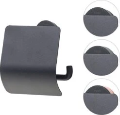 Tiger Urban Toiletaccessoireset - Toiletborstel Met Houder - Toiletrolhouder Met Klep - Handdoekhaak - Zwart -Badkamerartikelen Winkel 1200x1151 2