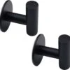 EAVY 2 Stuks Zelfklevende Handdoekhaakjes - Handdoekhouders - Plakhaakjes - Zwart -Badkamerartikelen Winkel 1200x1163 4