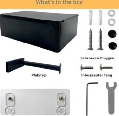 NIRAX WC Rolhouder – Toiletrolhouder - Zwart - RVS - Met Bakje Voor Vochtig Toiletpapier - Zonder Boren - Zelfklevend - Toilet Accessoires - Badkamer Accessoire - Toiletpapier Houder 13 NIRAX WC Rolhouder – Toiletrolhouder - Zwart - RVS - Met Bakje Voor Vochtig Toiletpapier - Zonder Boren - Zelfklevend - Toilet Accessoires - Badkamer Accessoire - Toiletpapier Houder -Badkamerartikelen Winkel 1200x1165