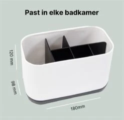 Merkloos Tandenborstelhouder Vrijstaand - Badkamer Organizer Met Lekbak - Badkamer Accessoires - 6 Sorteervakken - Tandenborstel - Wit Met Zwart 13 Merkloos Tandenborstelhouder Vrijstaand - Badkamer Organizer Met Lekbak - Badkamer Accessoires - 6 Sorteervakken - Tandenborstel - Wit Met Zwart -Badkamerartikelen Winkel 1200x1165 9