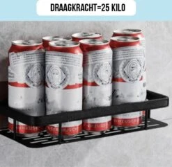 Merkloos Jawes- Wandrek- Zwart- 1stuk- Doucherek- Zonder Te Boren- Wandrek Zonder Boren- Wandrekje -Badkamerartikelen Winkel 1200x1169 10