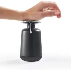 Wonix® - Zeepdispenser - Zeeppompje - Duw Met Pols - 300ml - Zwart -Badkamerartikelen Winkel 1200x1169 14