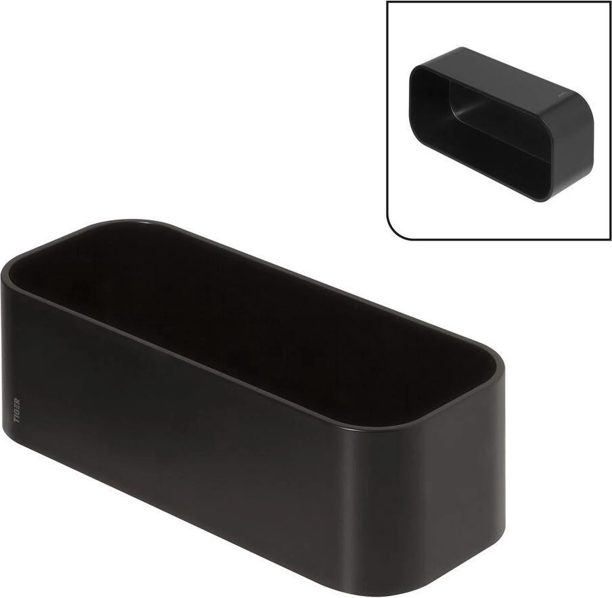 Tiger 2-Store - Wandrekje / Douchemandje - 25 Cm - Zwart 6 Tiger 2-Store - Wandrekje / Douchemandje - 25 Cm - Zwart - Afbeelding 4